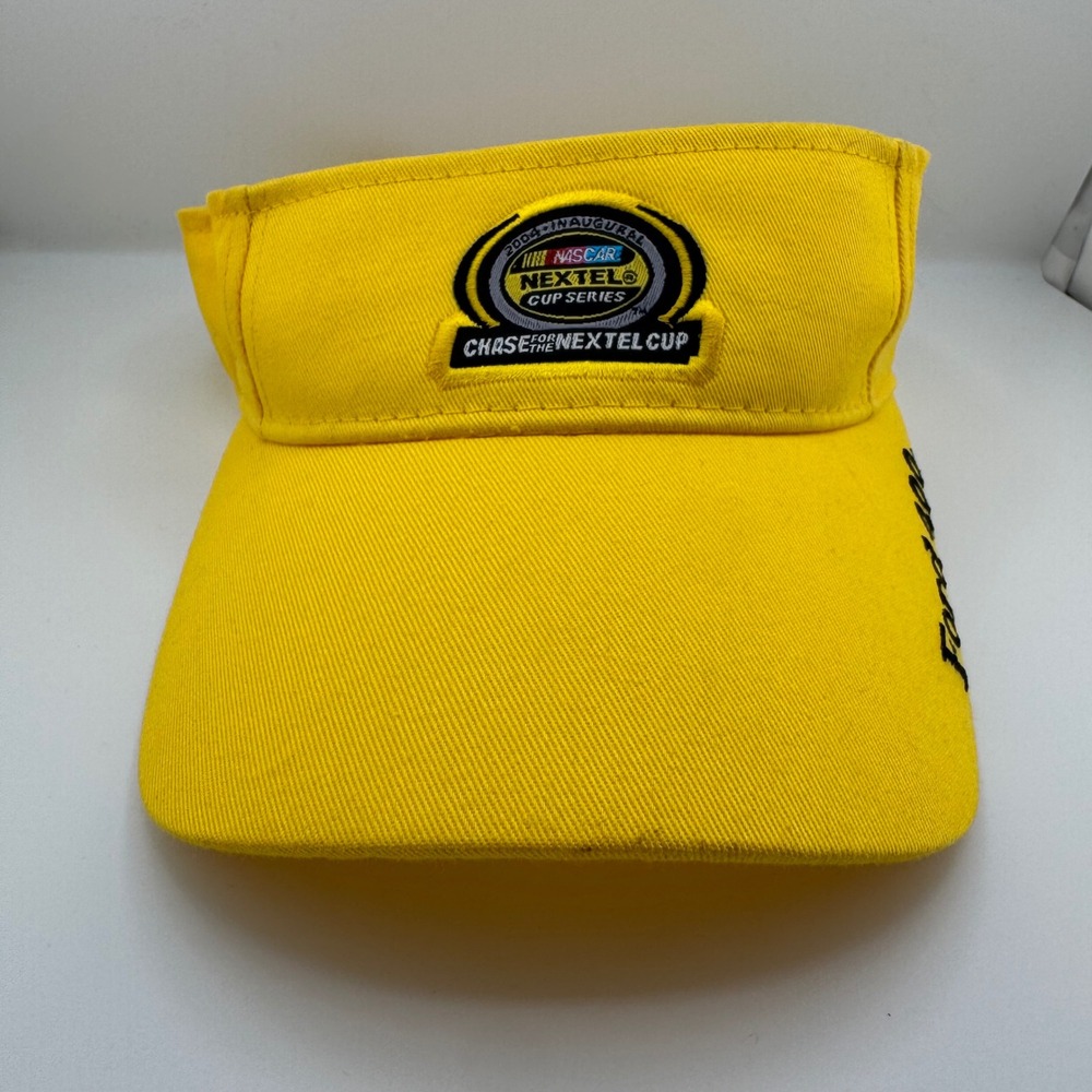 ISC Motorsports Visor OSFM Yellow Excellent 2004 NASCAR Nextel Cup Ford 400